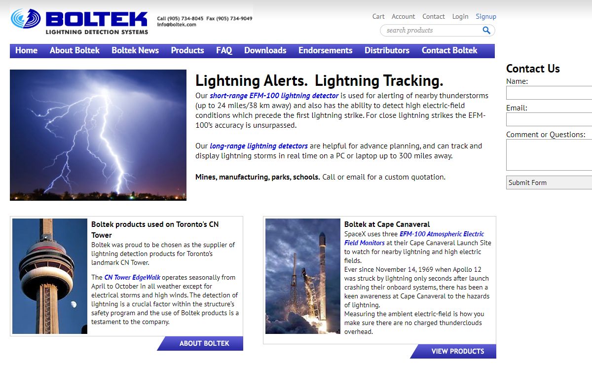 Boltek | Lightning Detection Systems
