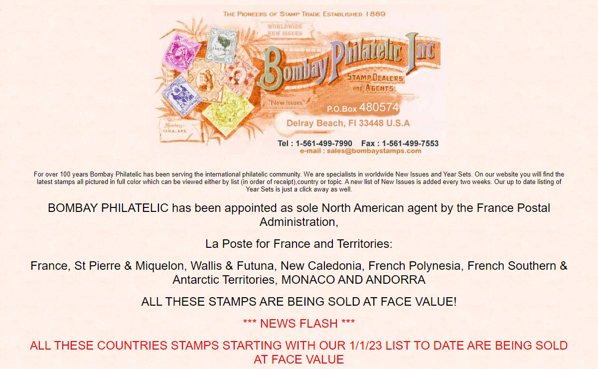 Stamp Collecting - Worldwide New Issues