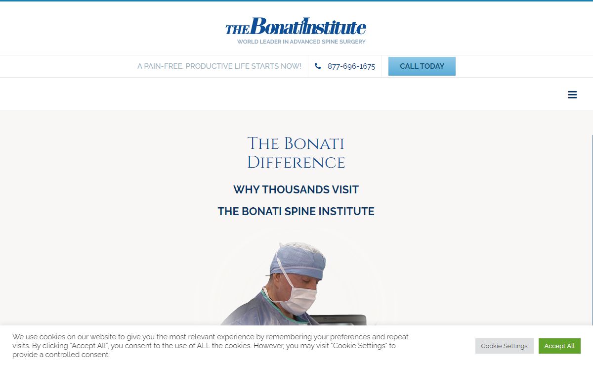 Bonati Spine Institute: World Leader in Advanced Spine Surgery