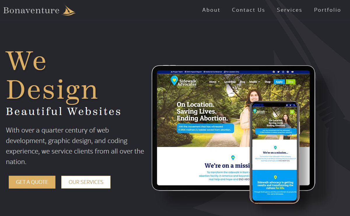 Home - Bonaventure Web and Graphic Design