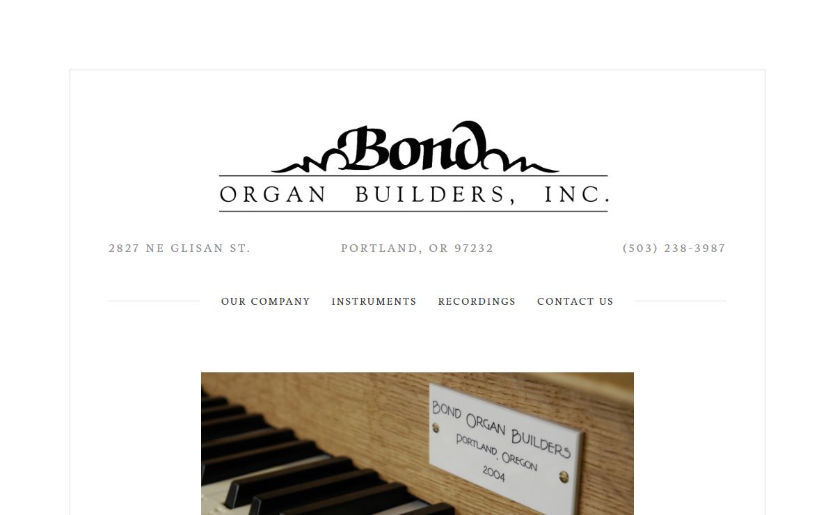 Bond Organ Builders, Inc.