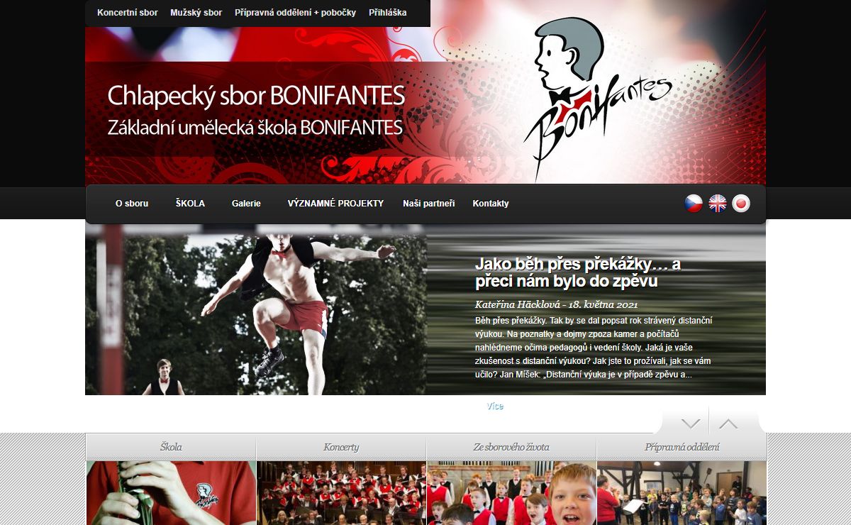 BONIFANTES - Chlapecký sbor & Základní umělecká škola