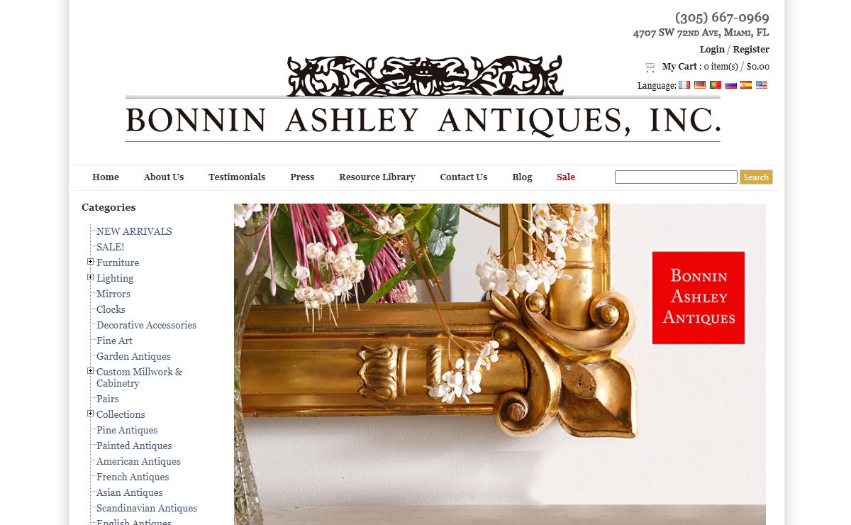 Antique Furniture & Vintage Antiques for sale in Miami, FL | Bonnin Ashley Antiques