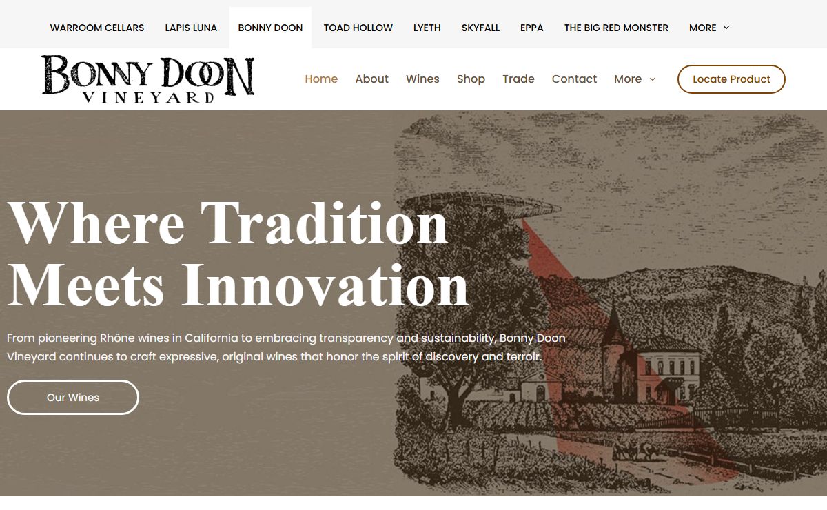 Home - Bonny Doon Vineyard