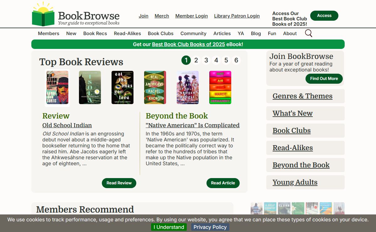 BookBrowse: Your Guide to Exceptional Books