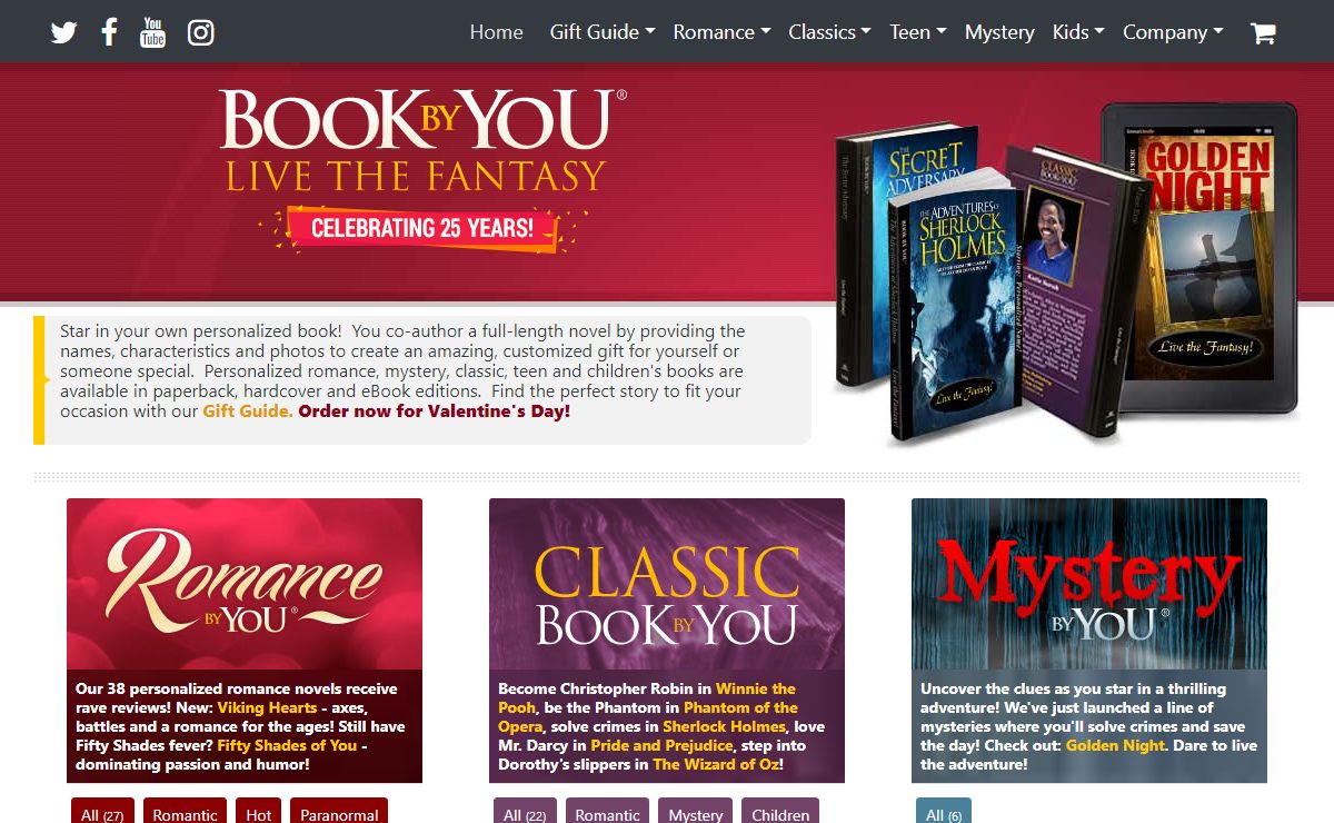 Personalized Books & Novels | Book By You | Customized eBooks