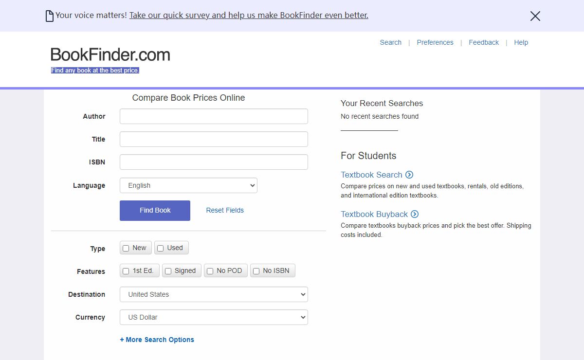 BookFinder.com: New & Used Books, Rare Books, Textbooks