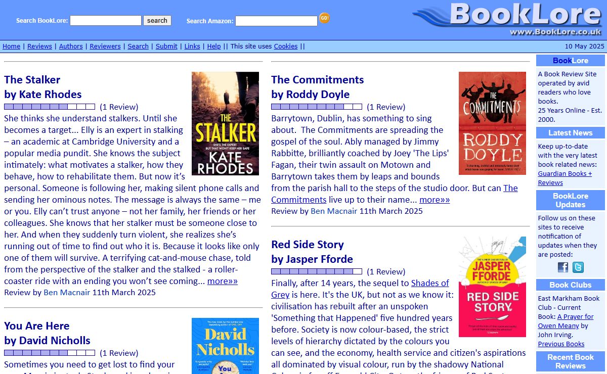 BookLore Book Review Site