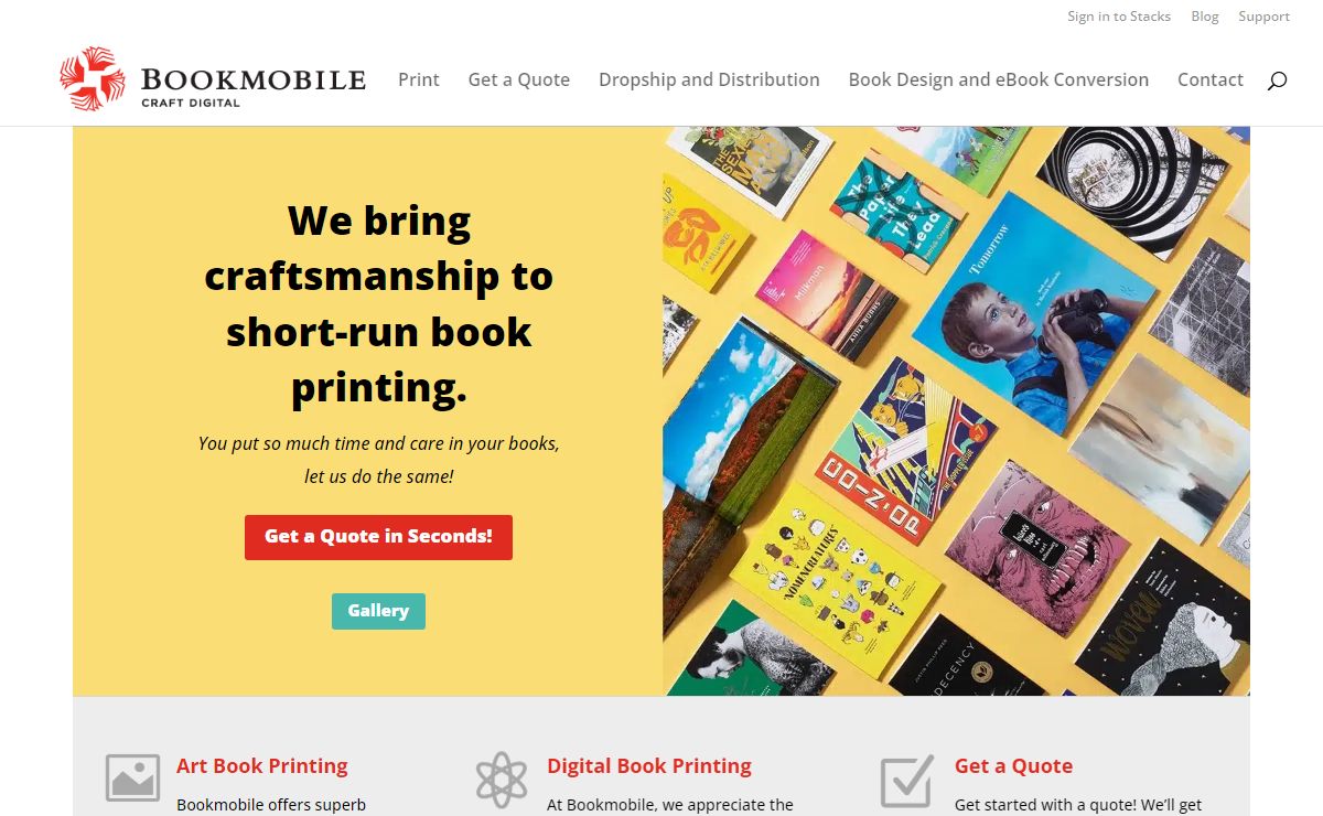 Home | Art Book Printing, Digital Book Printing | Bookmobile