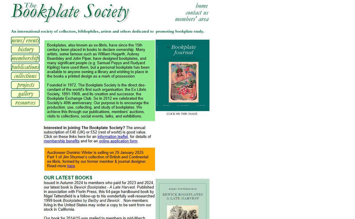 The Bookplate Society