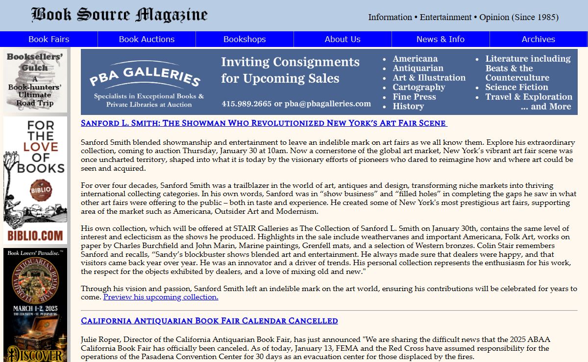 Booksource Magazine Home