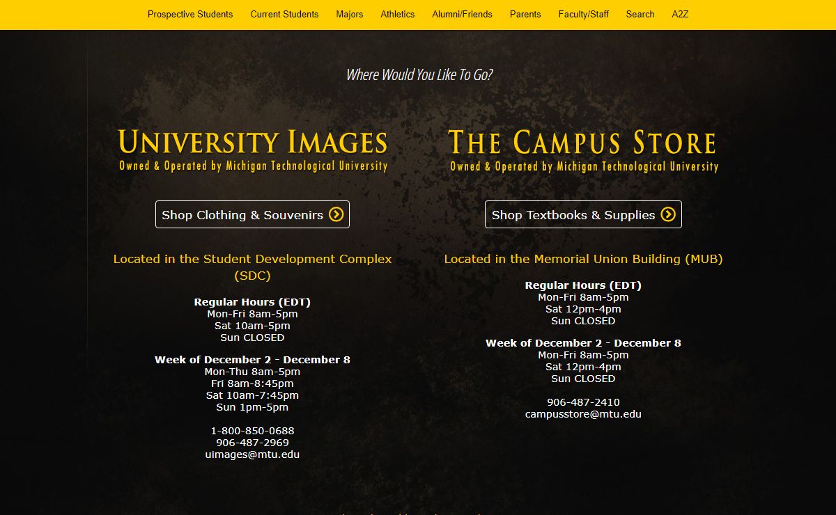 Michigan Tech Campus Bookstore