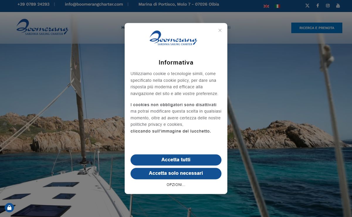 Noleggio barche a vela Sardegna, Catamarani, Boomerang Charter