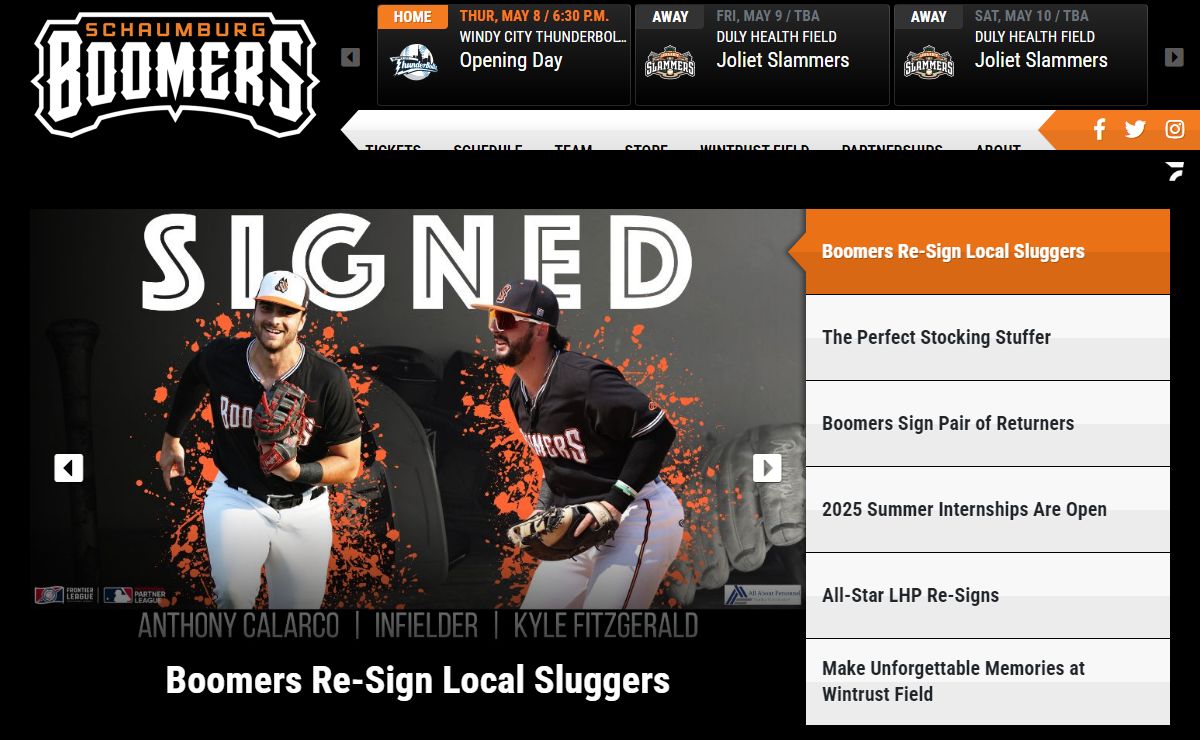 Home Page | Official Website of the Schaumburg Boomers
