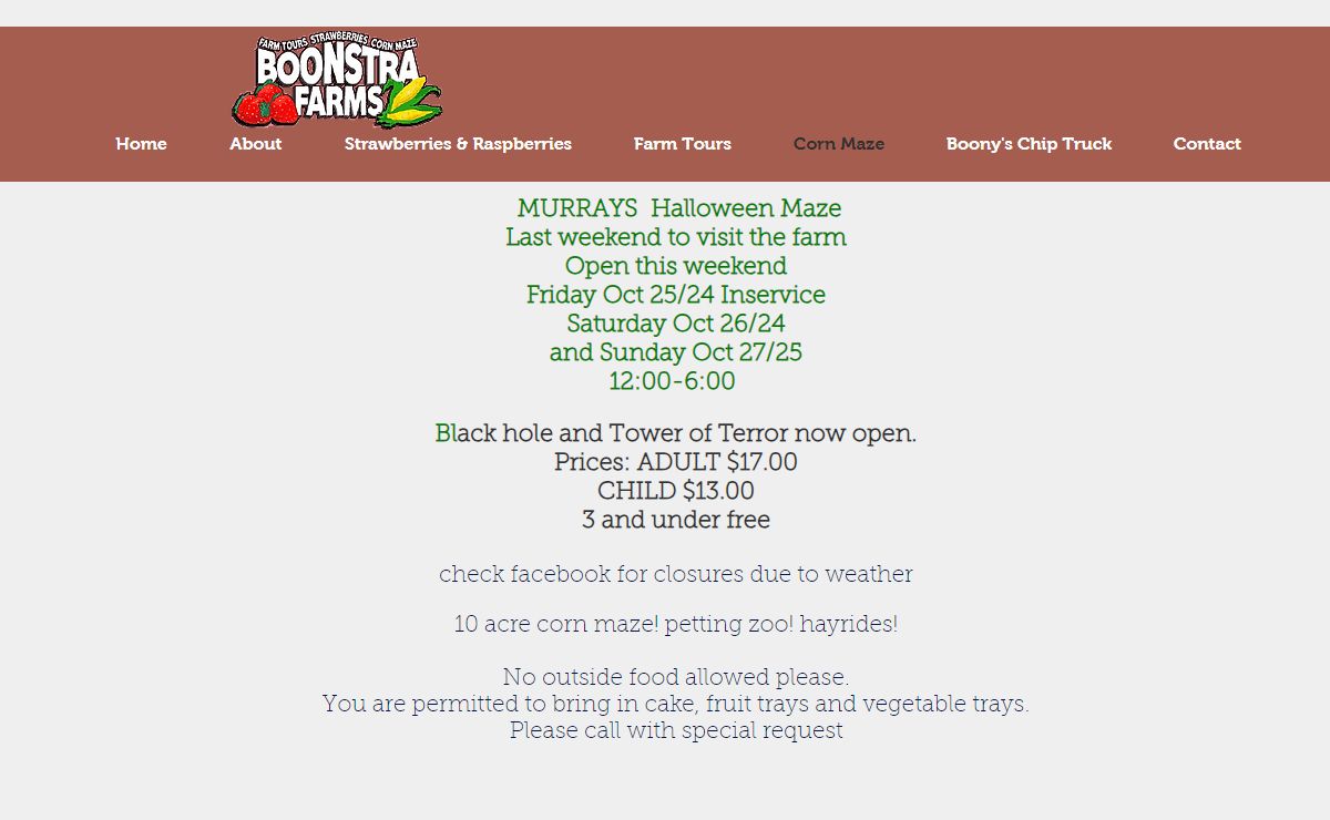 Corn Maze | Boonstra Farms