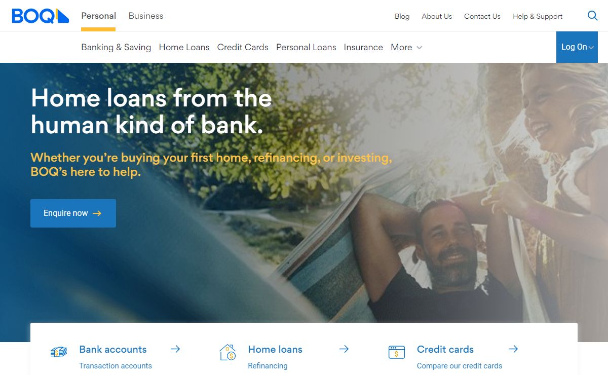 BOQ Personal Banking | Bank accounts, credit cards, home loans | BOQ