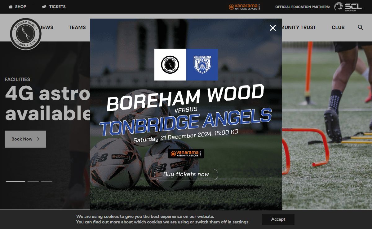 Boreham Wood Football Club Official Website