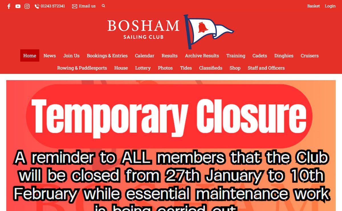 Home : Bosham Sailing Club