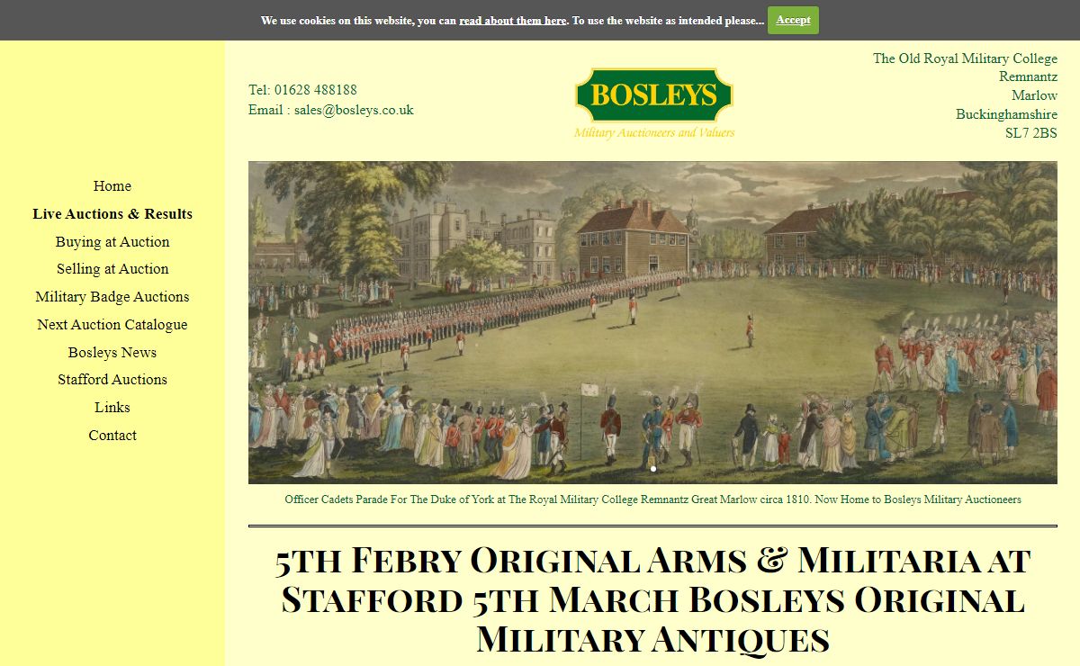 Bosleys Specialist Military and Medal Auctioneers