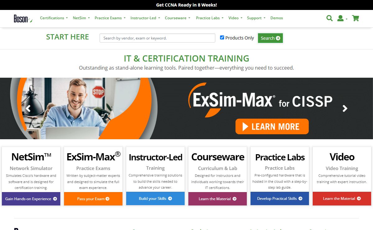 Network Simulator - IT Practice Exams - Training | Boson