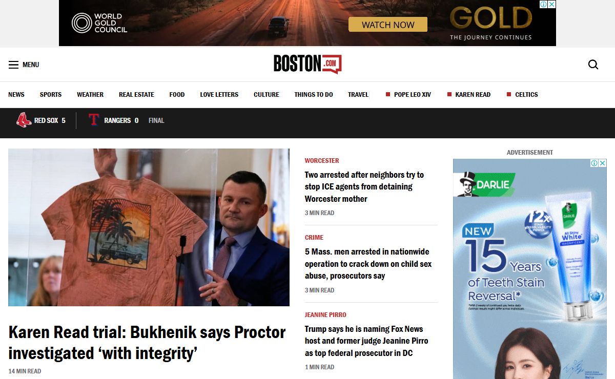 Boston.com: Local breaking news, sports, weather, and things to do
