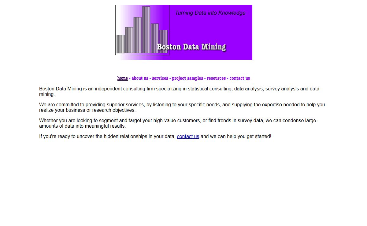 Boston Data Mining - Home