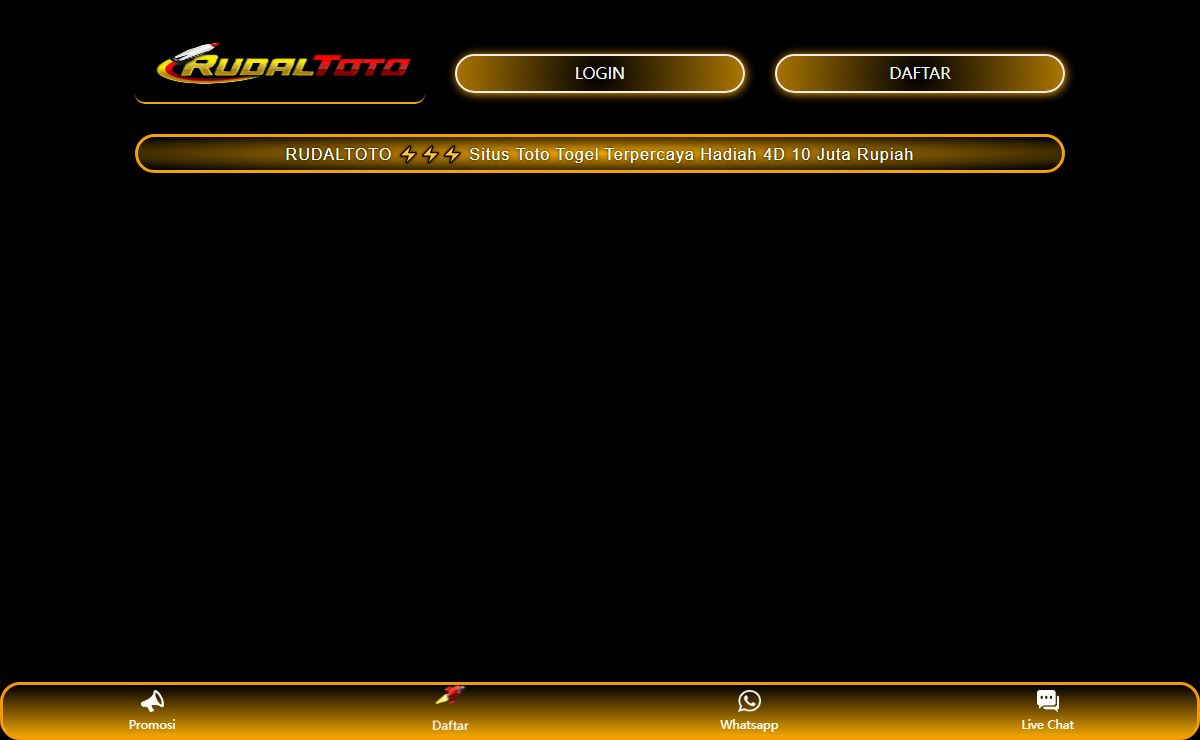 RUDALTOTO ⚡⚡⚡ Situs Toto Togel Terpercaya Hadiah 4D 10 Juta Rupiah
