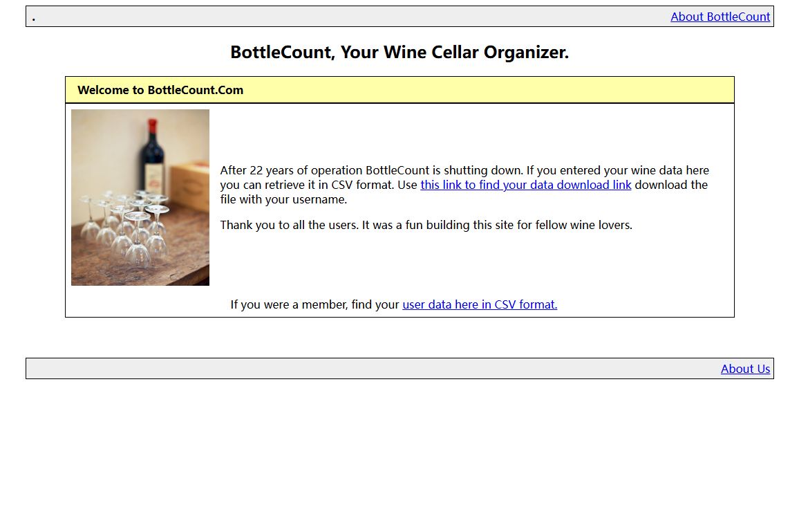 BottleCount.com: Organize Your Wine