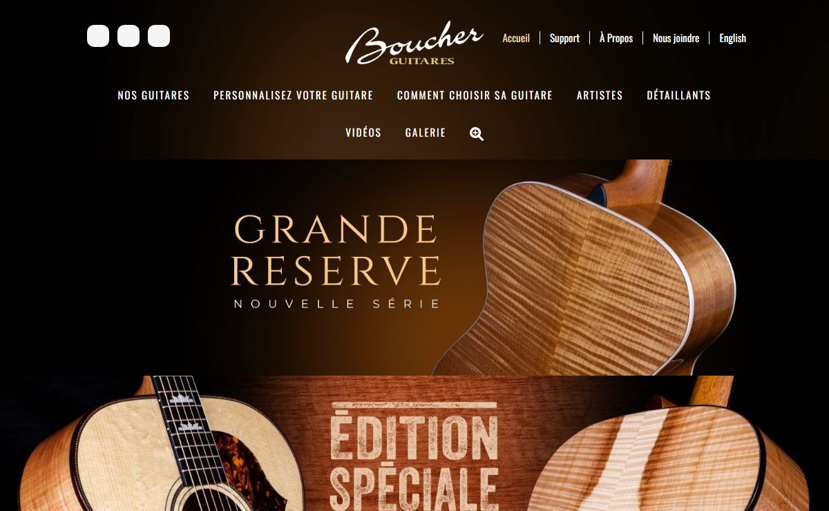 Boucher Guitars – Notre savoir-faire | Votre inspiration