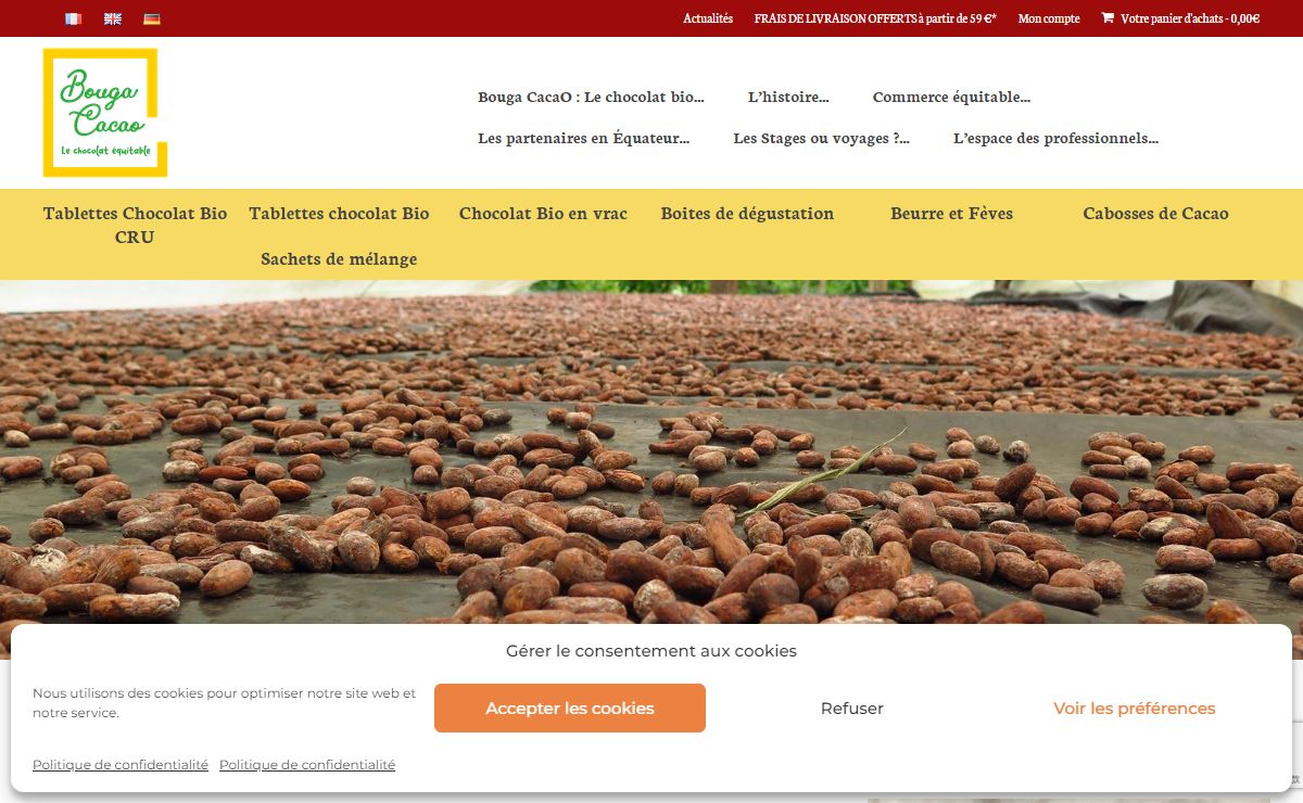 Bouga CacaO : Le chocolat bio et équitable d'Equateur - Bouga Cacao