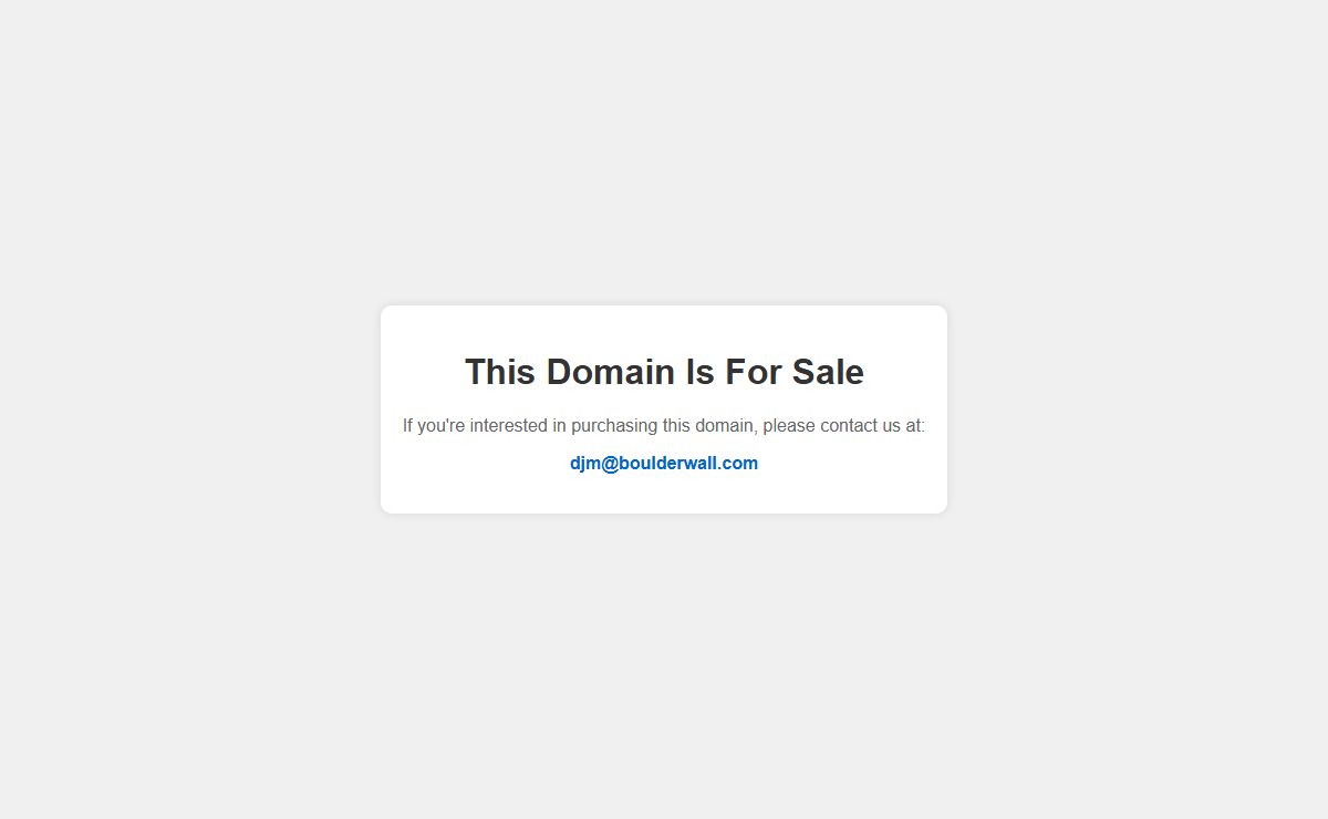 Domain For Sale