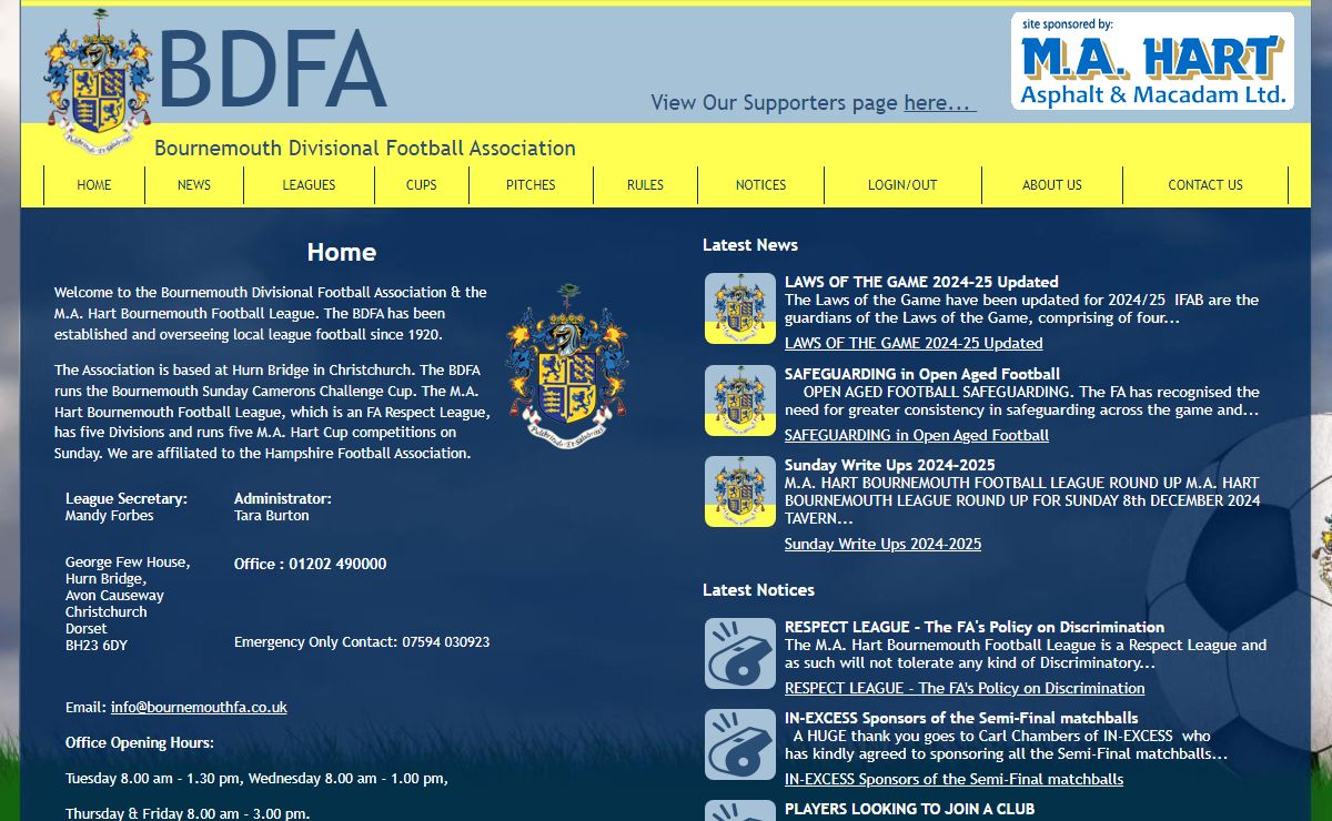 Home - Bournemouth Divisional Football Association