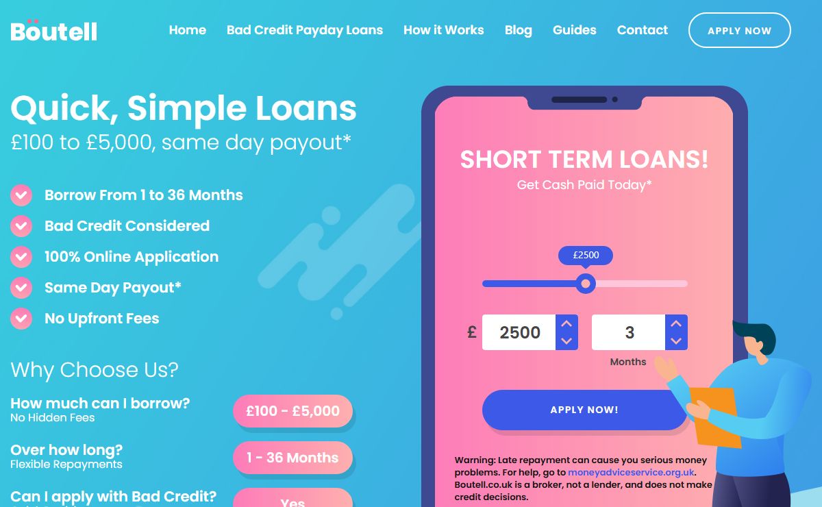 Boutell.co.uk | Payday Loans Paid Out Instantly