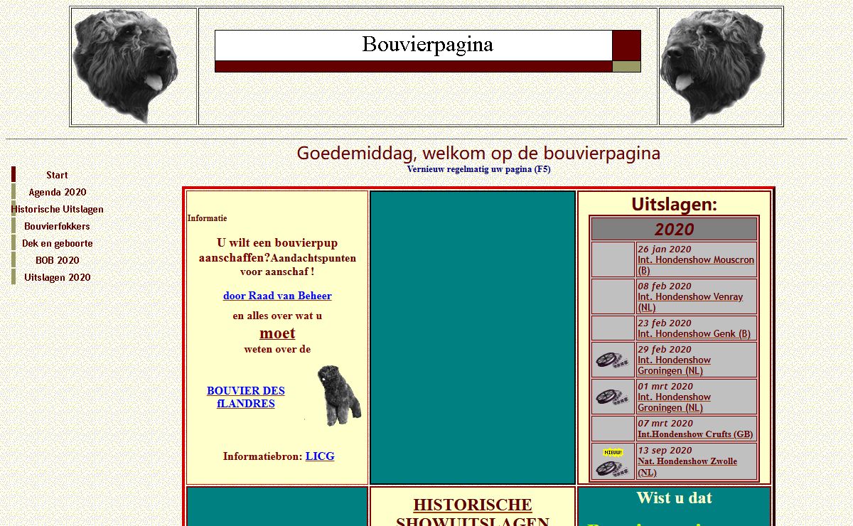 Onafhankelijke site over de Bouvier