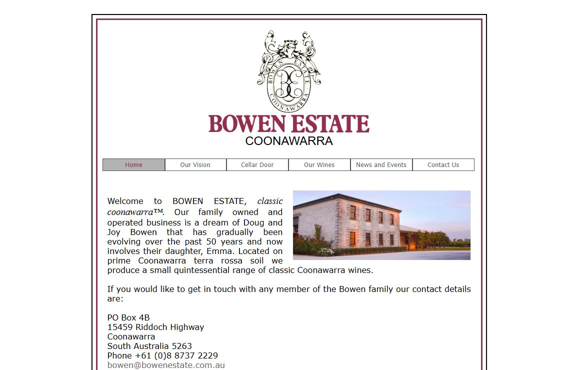 Bowen Estate Coonawarra