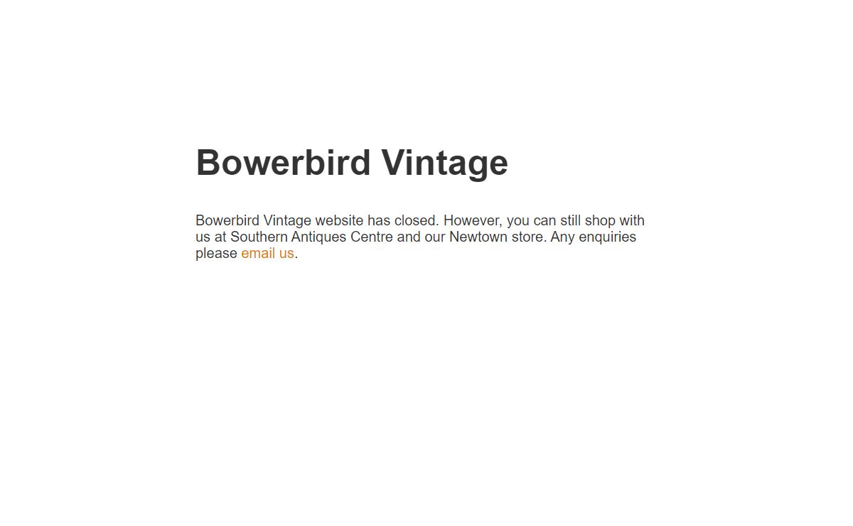 Bowerbird Vintage