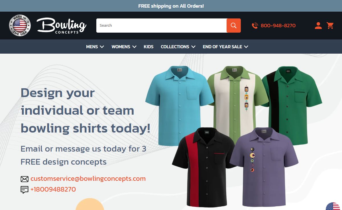 Custom Bowling Shirts | USA Made | Bowling Concepts