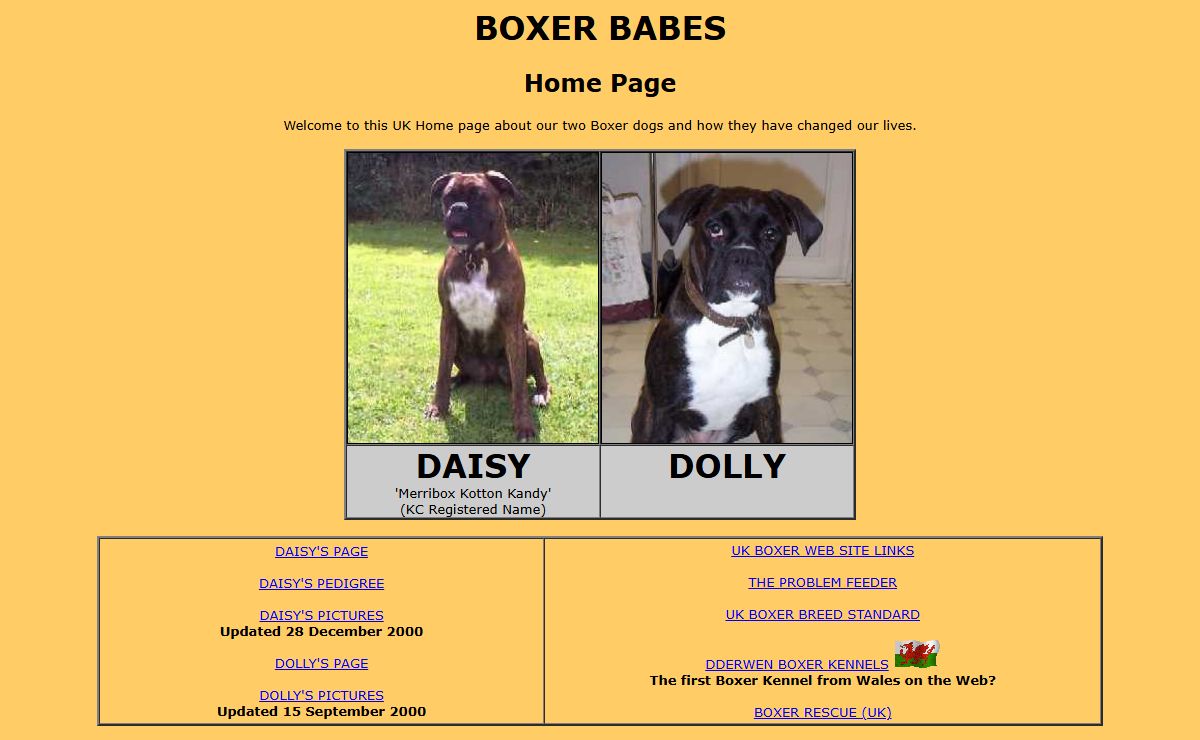 BOXER BABES - index