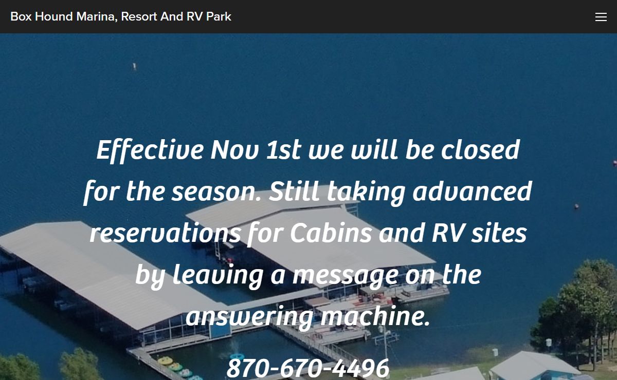 Box Hound Marina, Resort and RV Park