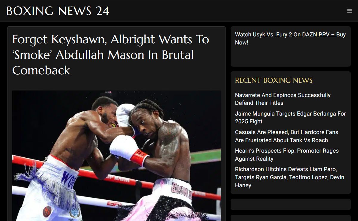 Boxing News 24: Today's News, Latest Live Results, Expert Analysis & Insights