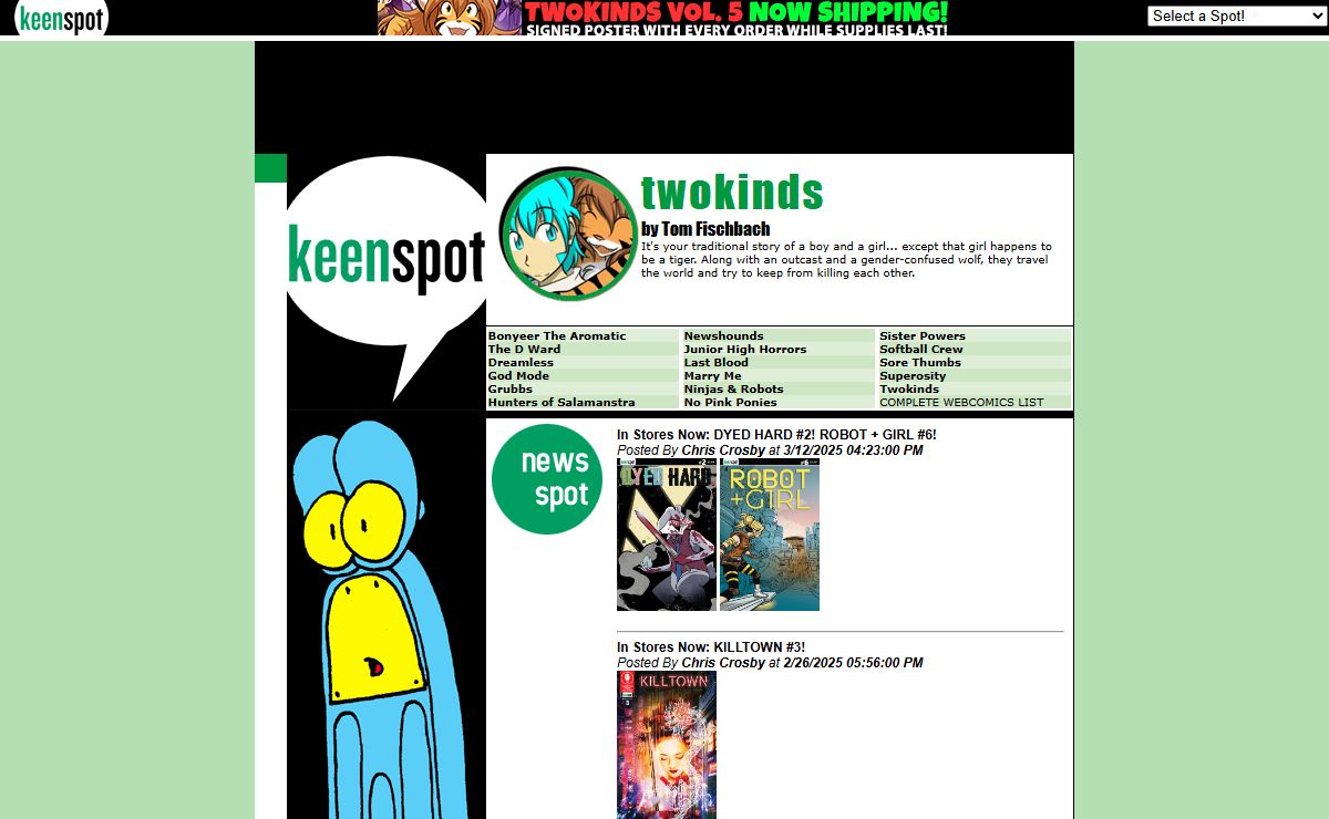 Keenspot: The Spot For Comics
