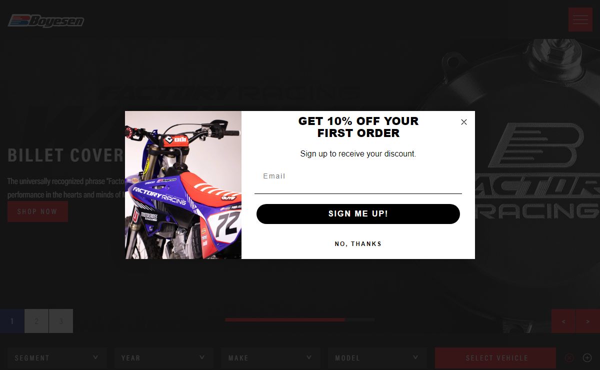 Boyesen Factory Racing Dirt Bike Parts