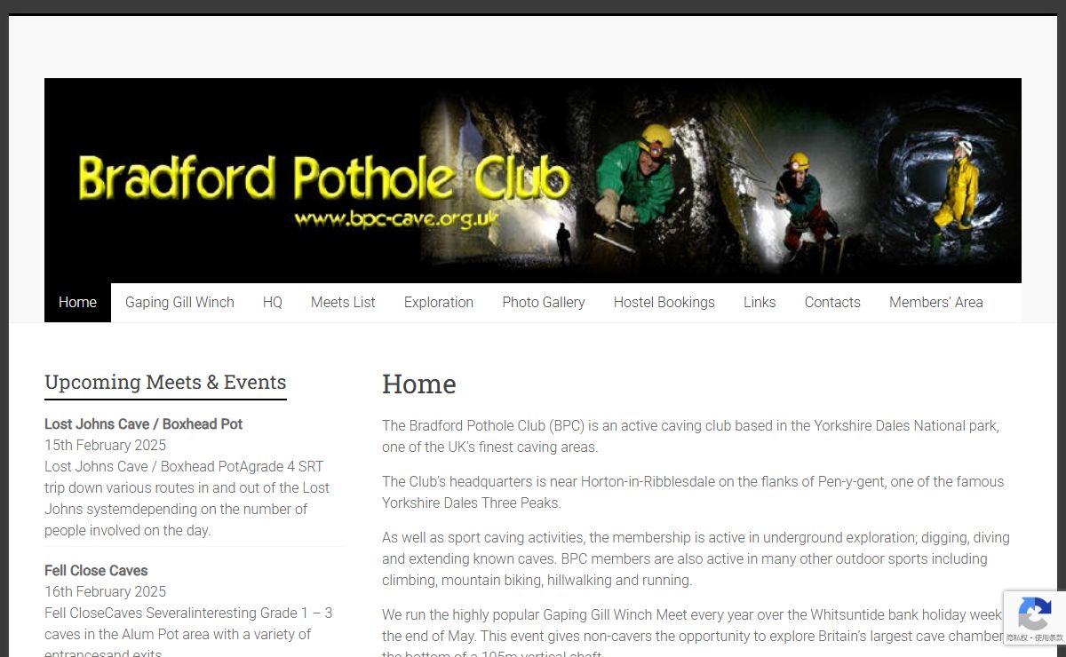 Bradford Pothole Club - A Yorkshire Dales caving club