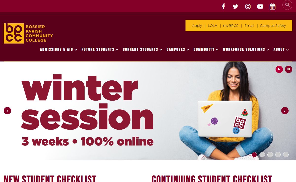 Index | Bossier Parish Community College