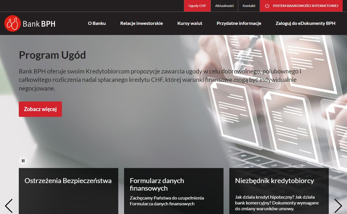 Wprowadzenie Taryfy opłat za wykonywane czynności przygotowania, sporządzania i przekazania informacji, w tym dokumentów przez Bank BPH na rzecz osób fizycznych, które były klientami Banku BPH z tytułu umowy kredytu/pożyczki. - BPH