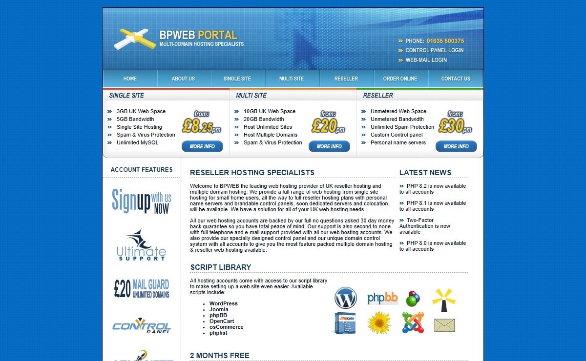 UK Reseller Hosting & Multiple Domain Hosting - BPWEB
