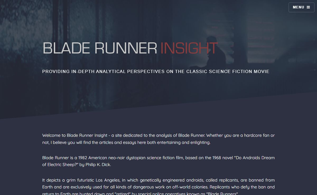 Blade Runner Insight