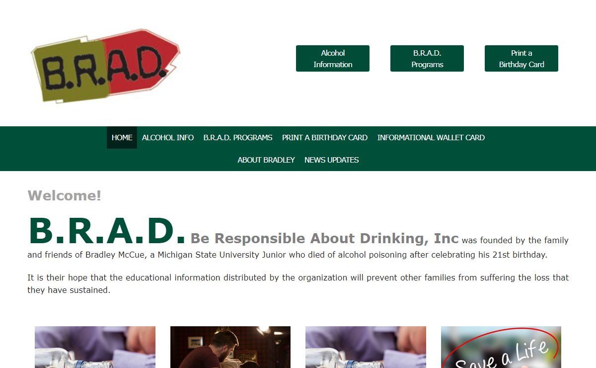 B.R.A.D. | Be Responsible About Drinking