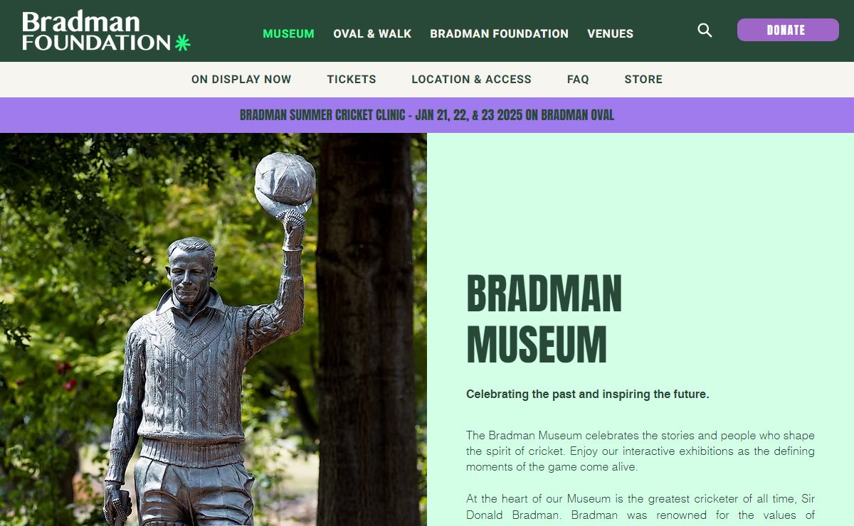 Bradman | Bradman Museum | St Jude St, Bowral NSW, Australia