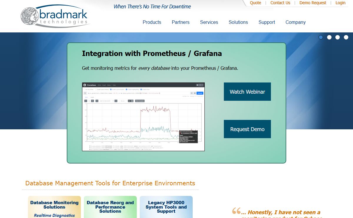 Bradmark | Database Performance Monitoring, SAP Database Reseller and Consulting Services